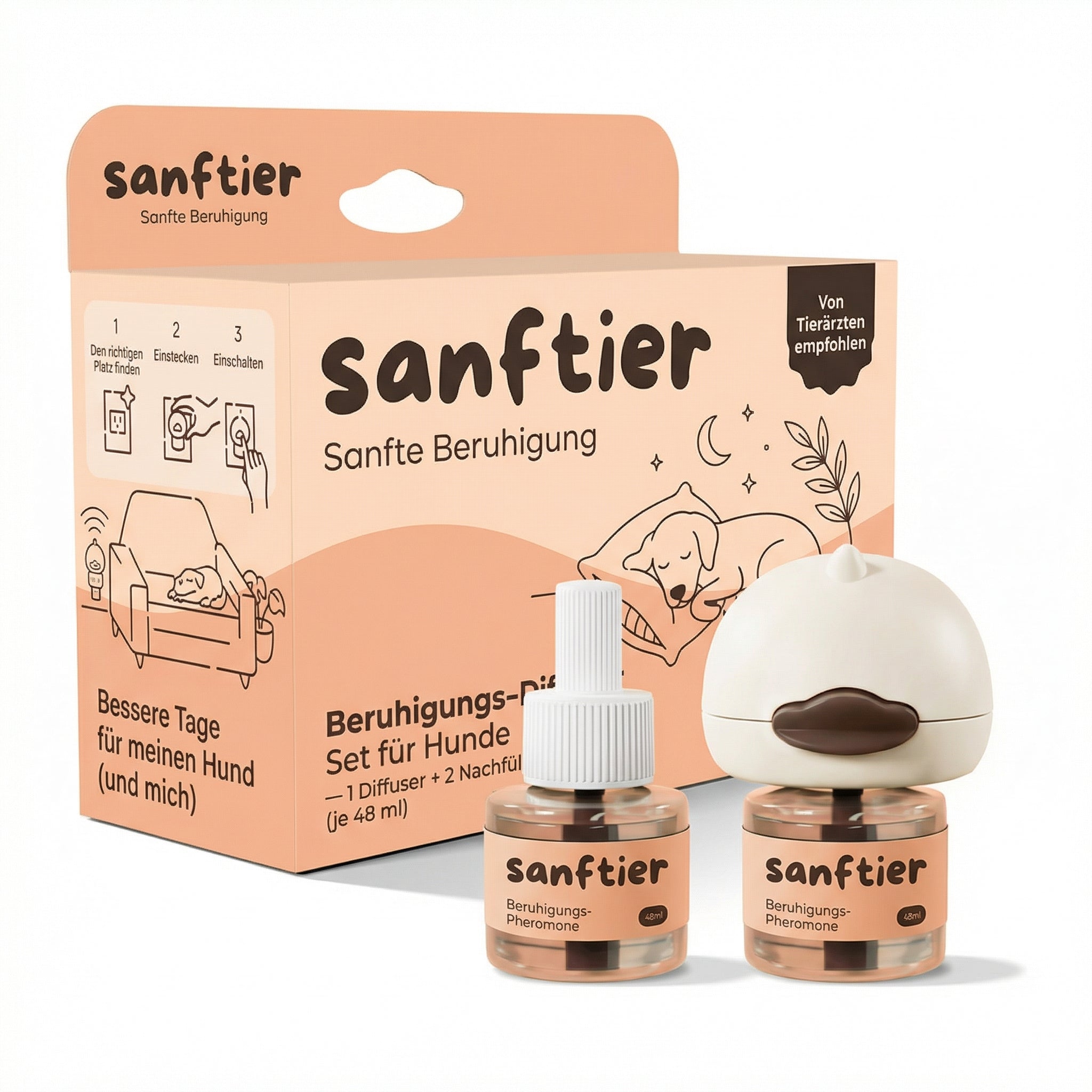 Beruhigungs-Diffuser Set für Hunde